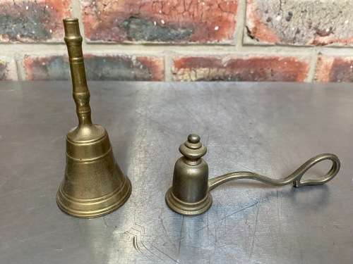 Brass bell jar and candle stopper vintage