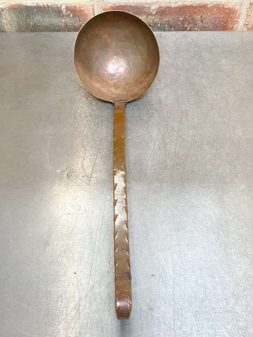 Antique copper spoon , vintage, collectors item