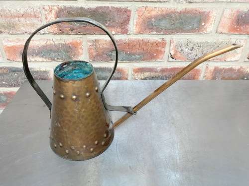 Copper hammered Watering Can, hight 25cm, vintage from Germany, collecorts item