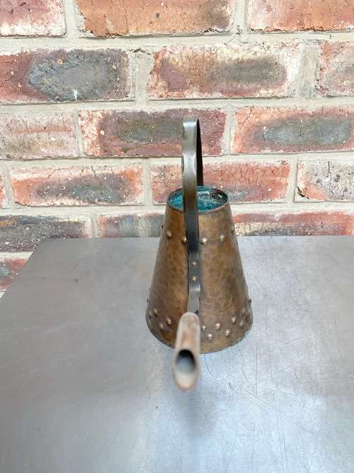 Copper hammered Watering Can, hight 25cm, vintage from Germany, collecorts item