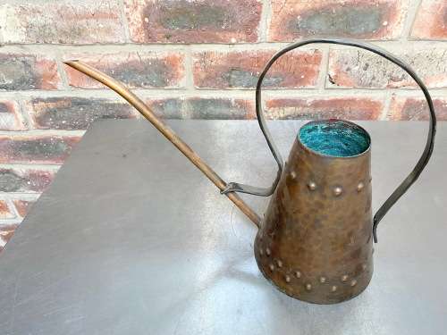 Copper hammered Watering Can, hight 25cm, vintage from Germany, collecorts item