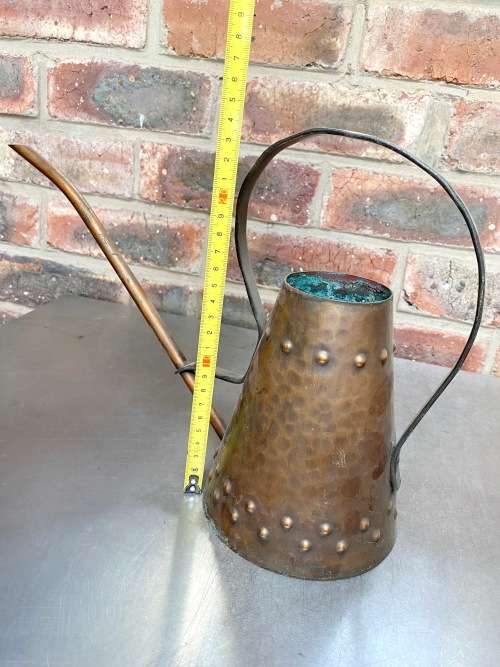 Copper hammered Watering Can, hight 25cm, vintage from Germany, collecorts item