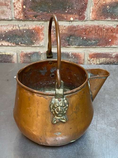 Copper can pot cauldron, vintage, collectors item,hight approx. 21cm, weight : 384gr