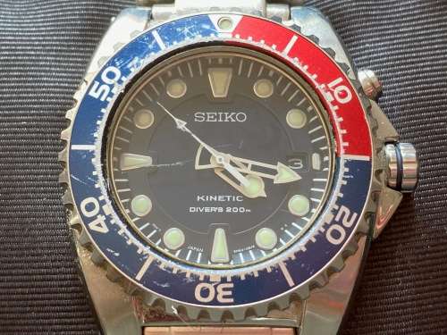 Seiko kinetic scuba diver's 200m 5m62 sale