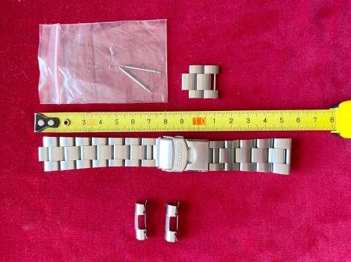 Replacement Strap (fits 22mm) for Seiko Watch ,stainless steel,  LOT 2 for men`s watch  SECOND HAND