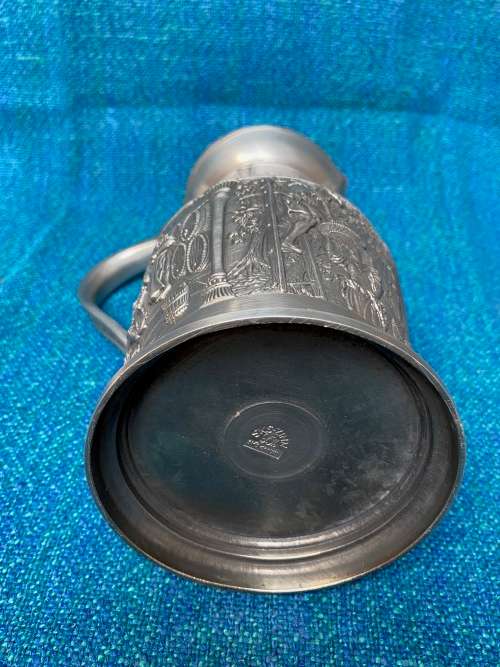 Pewter Wine Jug ,Beer Mug, SKS Design Germany from the 70s Lot9, collectors item, hight 23cm,859gr