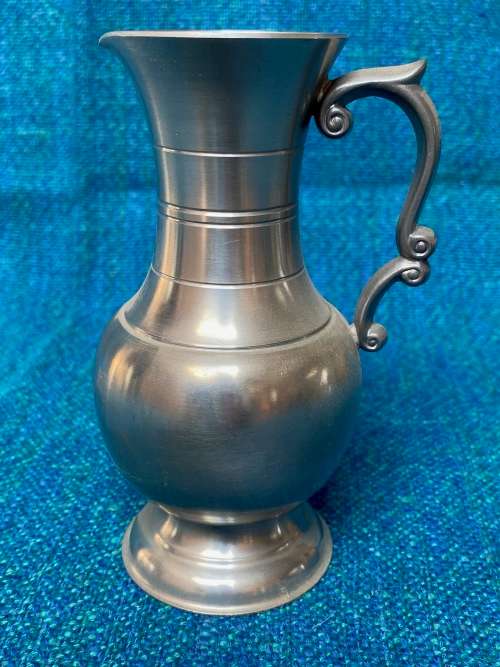 Pewter BMF Reinzinn vase jug Lot 3, made in Germany, collectors item, approx from the 60s