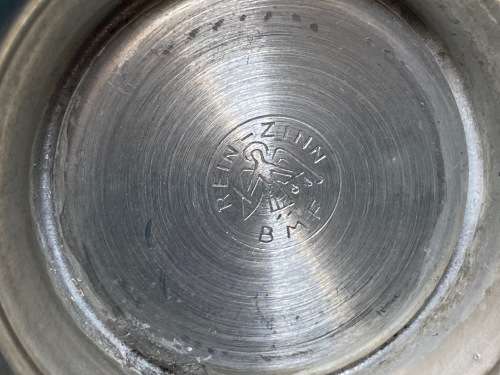 Pewter BMF Reinzinn vase jug Lot 3, made in Germany, collectors item, approx from the 60s