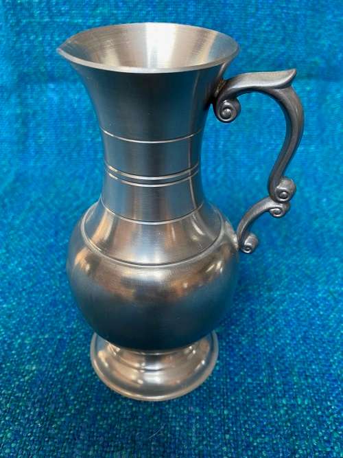 Pewter BMF Reinzinn vase jug Lot 3, made in Germany, collectors item, approx from the 60s