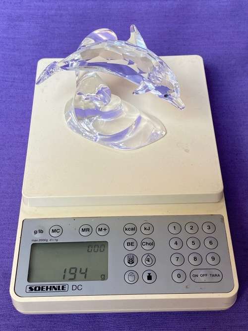 Swarovski Crystal DOLPHIN on a Wave, Swarovski code numbers: 190 365 / 7644 000 001 from the 90s