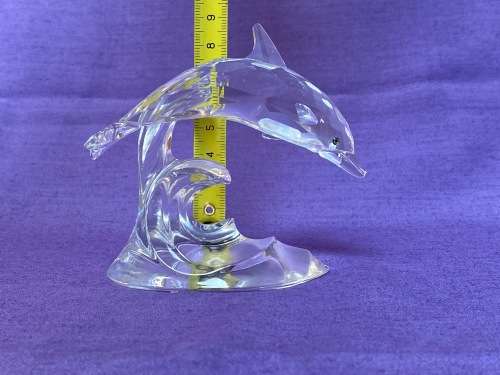 Swarovski Crystal DOLPHIN on a Wave, Swarovski code numbers: 190 365 / 7644 000 001 from the 90s