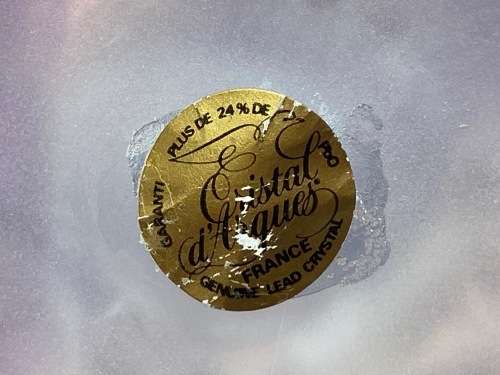 Cristal D`Arques Dolphin Vintage , made in France, clear , from the 90s, collection item, 15.9cm