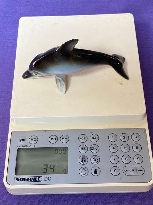 Gräfenthal porcelain figure dolphin 11467 GERMANY ,collection item,