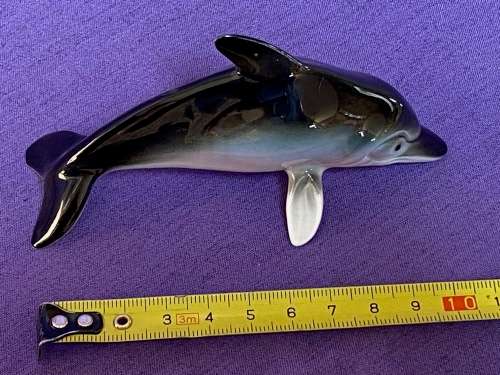 Gräfenthal porcelain figure dolphin 11467 GERMANY ,collection item,
