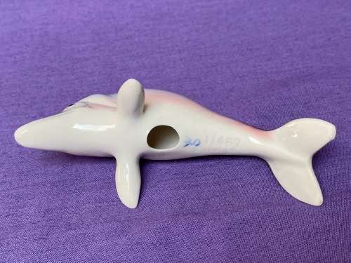 Gräfenthal porcelain figure dolphin 11467 GERMANY ,collection item,