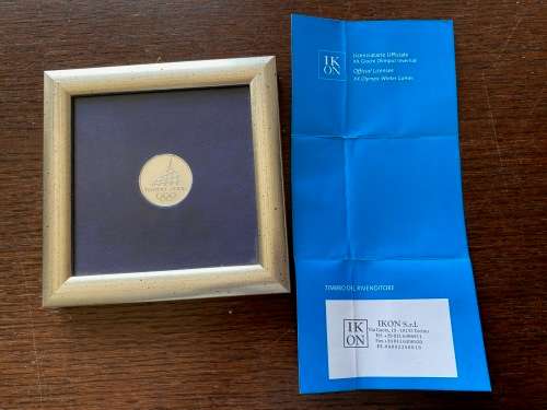Olympic Coin TORINO 2006 Winter Games, COLLECTORS ITEM, from Italy, incl. Certificate