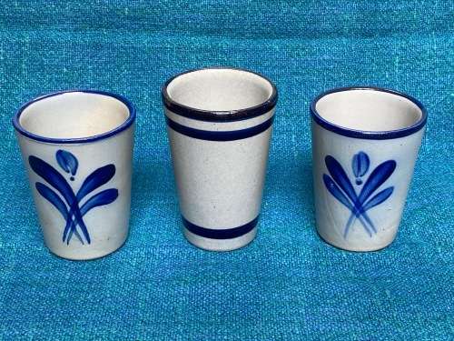 Stoneware mugs from Germany , Petra, traditional pottery, collectors item, rare