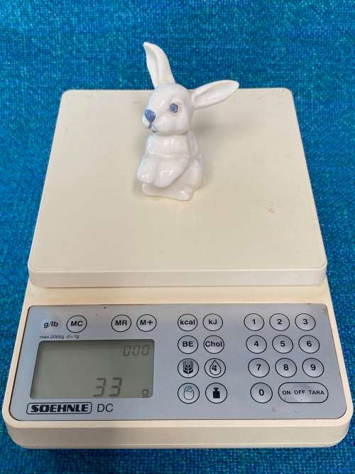 Procelain rabbit, white, collection item,