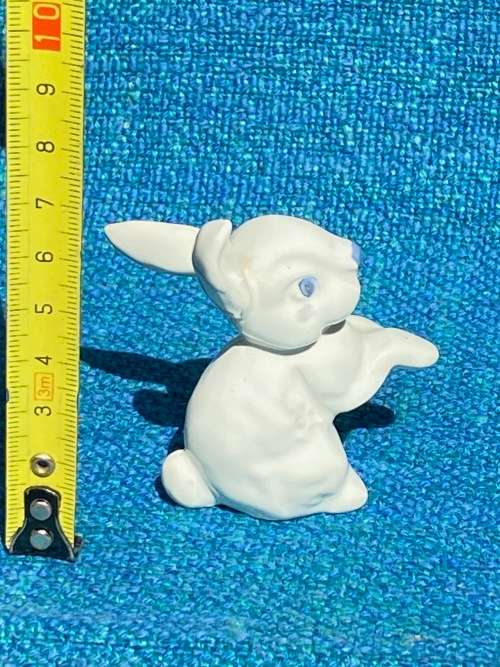 Procelain rabbit, white, collection item,