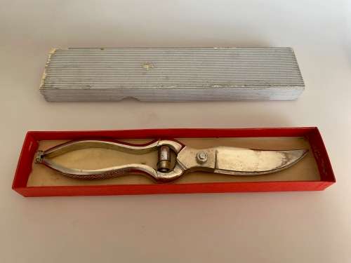 Vintage rose shears ,pruning garden shears iron, rare, collectors item from Germany