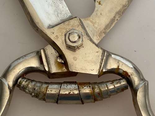 Vintage rose shears ,pruning garden shears iron, rare, collectors item from Germany