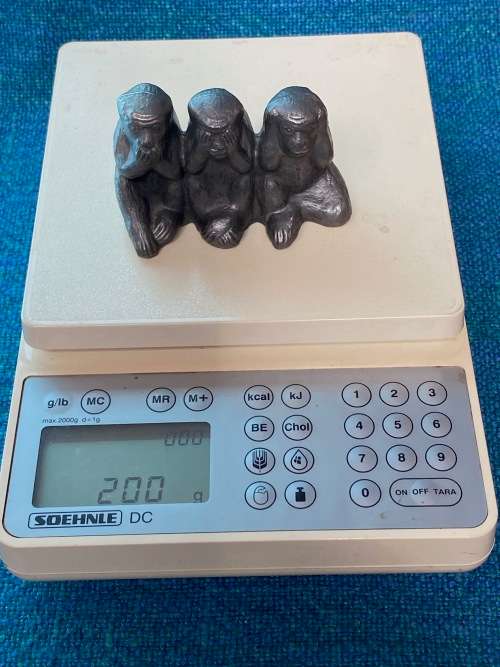 Vintage Pewter Monkeys , collection item from Germany, very rare