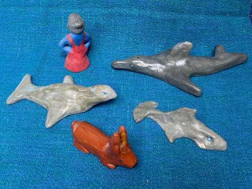 Handmade figures from Germany vintage 70s