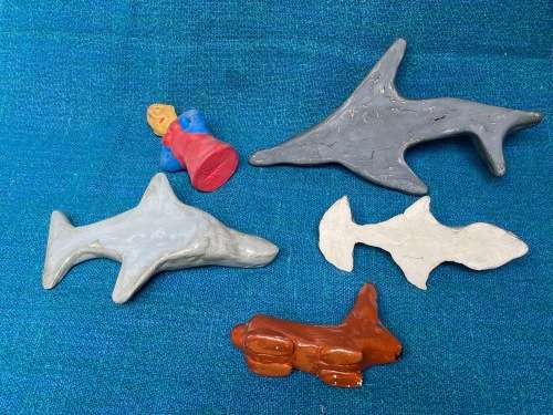 Handmade figures from Germany vintage 70s