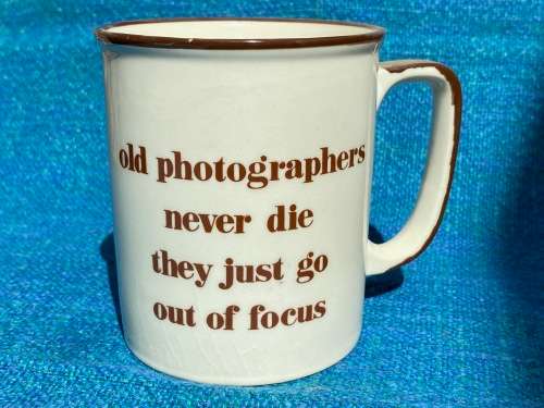 Old photographer mug, collectors item