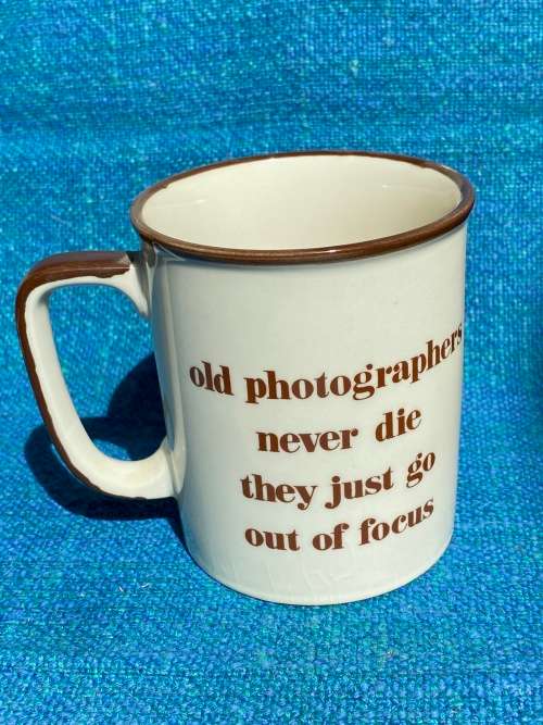 Old photographer mug, collectors item