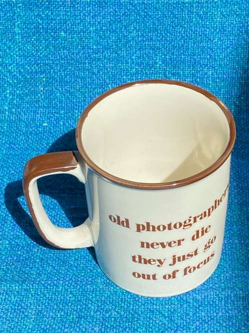 Old photographer mug, collectors item