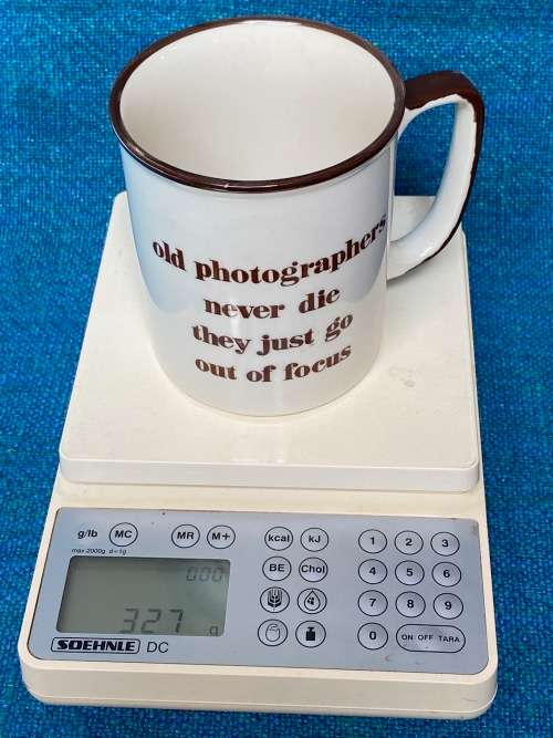 Old photographer mug, collectors item