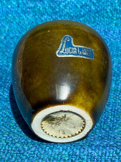 Vintage Porcelain mini vase green Lucia ware ,collectors item