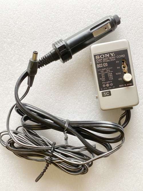 SONY car battery cord DCC-120 , vintage, not tested
