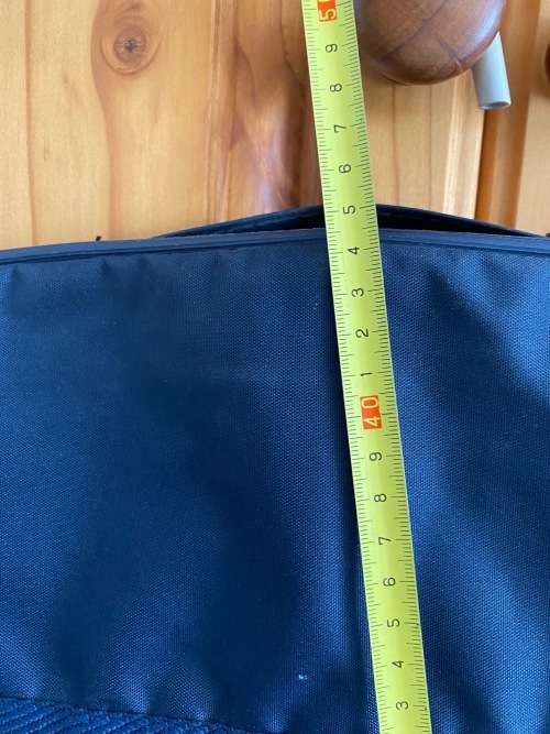Delsey garment bag blue, light, vintage