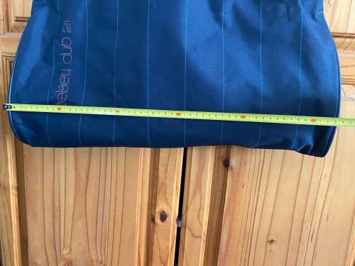 Delsey garment bag blue, light, vintage