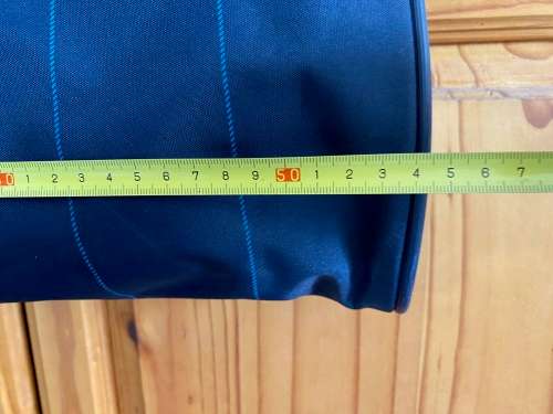 Delsey garment bag blue, light, vintage
