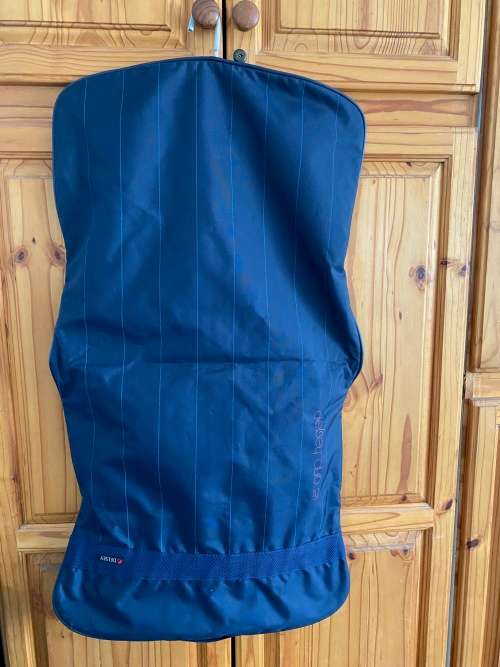 Delsey garment bag blue, light, vintage