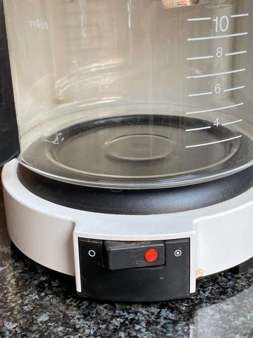 BRAUN Coffee Machine 4087 F , vintage, white, in working condition, made in Germany