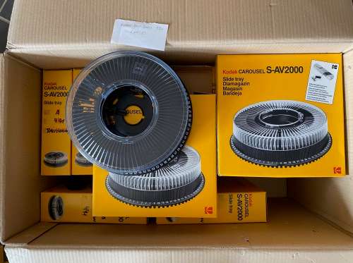 Kodak S-AV 2000 Projector Slide Tray / Magazine LOT C  (Lot of 13 trays)