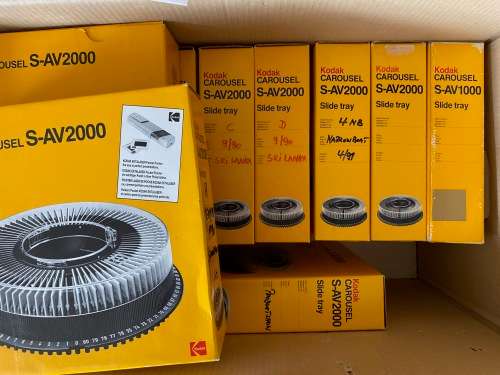 Kodak S-AV 2000 Projector Slide Tray / Magazine LOT C  (Lot of 13 trays)