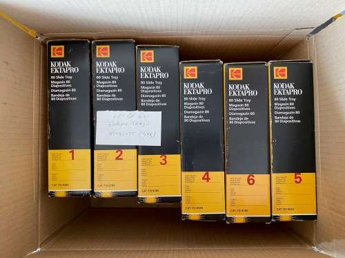 Kodak Ektapro Carousel S-AV 2000 Projec Slide Tray Magazine LOT D(6 trays),OFFER VALID UNTIL 15.6.25