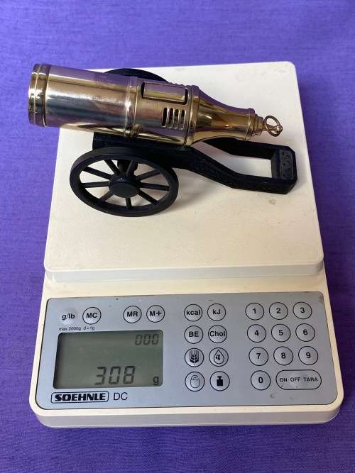 Company: Mordern,  Brass Cannon Lighter ,vintage ,from the 70s, collectors item