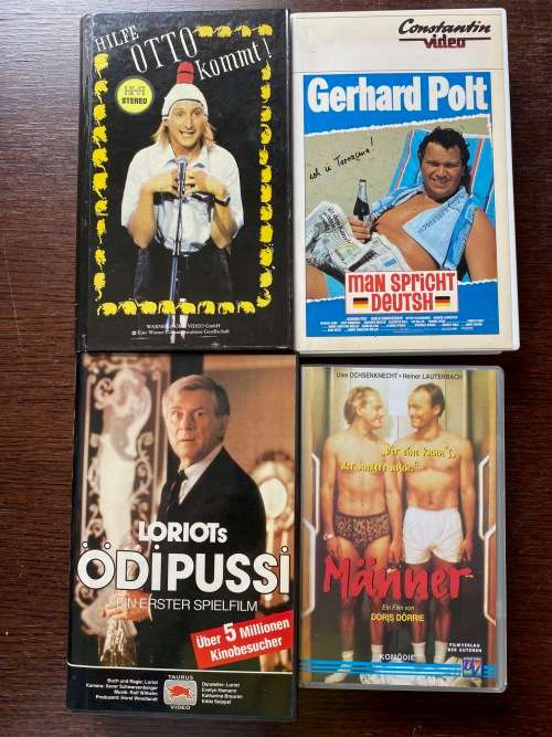 VHS Movie Lot 9 , 4 x movie in german language, fun, comedy