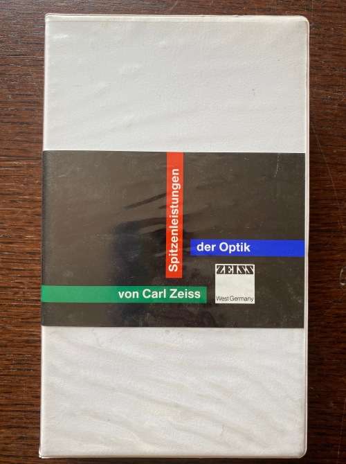 3 x ZEISS FILM VHS cassette , all 3 different, vintage , collectors item, rare