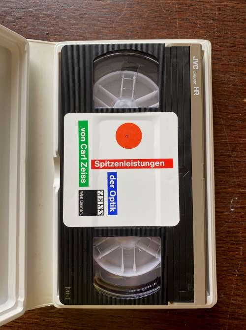 3 x ZEISS FILM VHS cassette , all 3 different, vintage , collectors item, rare