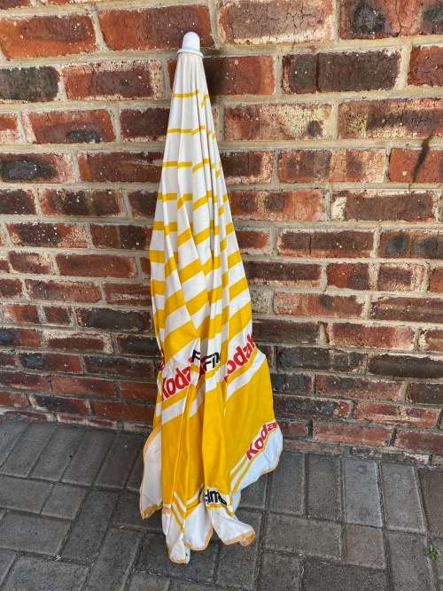 Kodak Sun Beach Umbrella, vintage, from the 70s, diameter 225cm, rare ,collectors item