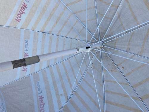 Kodak Sun Beach Umbrella, vintage, from the 70s, diameter 225cm, rare ,collectors item