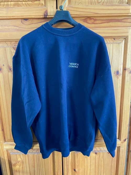 CONTAX YASHICA Pullover dark blue, size M, VINTAGE, rare ,collectors item, in very good condition