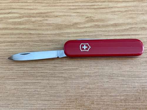 1 x Victorinox knife / Philips Fotolicht , red, collectors item